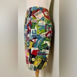 Suzanne Von Dornberg Country Classics “North American Travel” Pencil Skirt